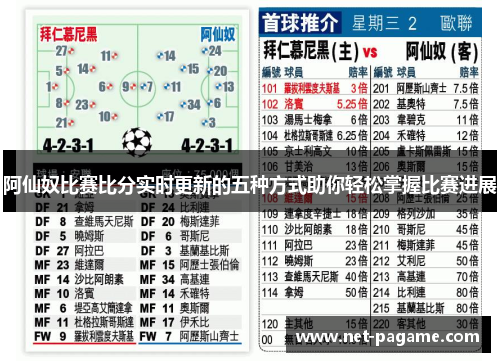 阿仙奴比赛比分实时更新的五种方式助你轻松掌握比赛进展 阿仙奴比赛比分实时更新的五种方式助你轻松掌握比赛进展
